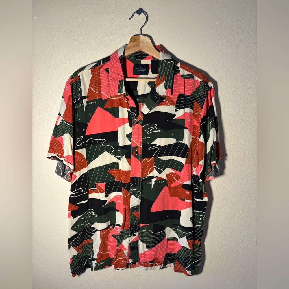 Scotch & Soda Amsterdam Abstract Short Sleeve Shirt